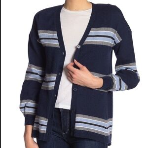 Democracy | Striped Girlfriend Cardigan Sweater M
